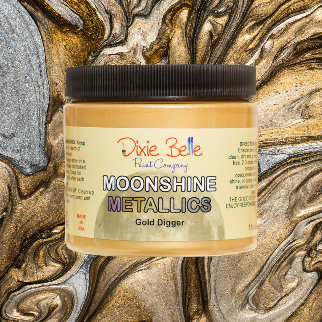 Shimmering Moonshine Metallics No Prep Paints for Furniture Art