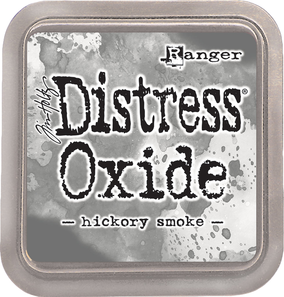 Gray Hickory Smoke. Tim Holtz Distress Oxides Ink Pad. Its water-reactive pigment fusion produces captivating oxidized effects when sprayed.