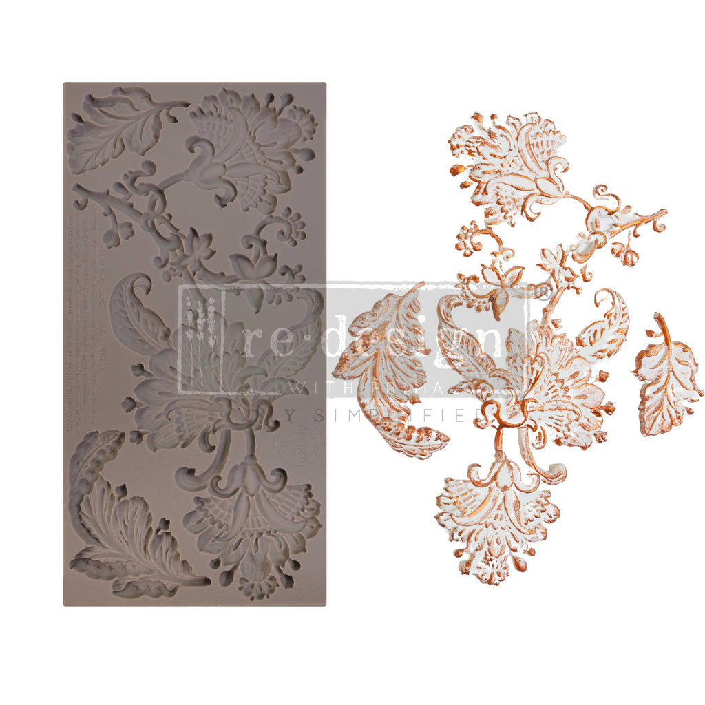 ReDesign with Prima - Decor Mold 5x10 Pattern: Just Paisley. Heat resistant and food safe. Breathe new life into your furniture