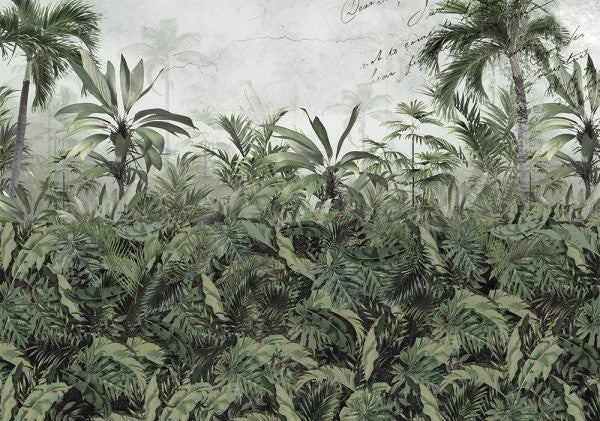 Somewhere Tropical. Green leafy design. A1 Fiber Paper for Decoupage by ReDesign with Prima.