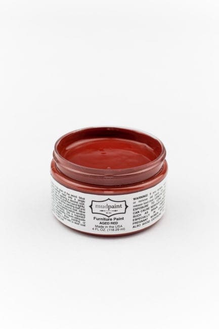 Aged Red MudPaint. Our clay-based formula ensures a smooth matte finish every time