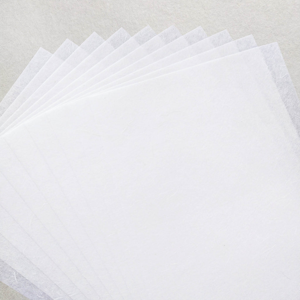 picture of white printable decoupage rice paper from KOZO