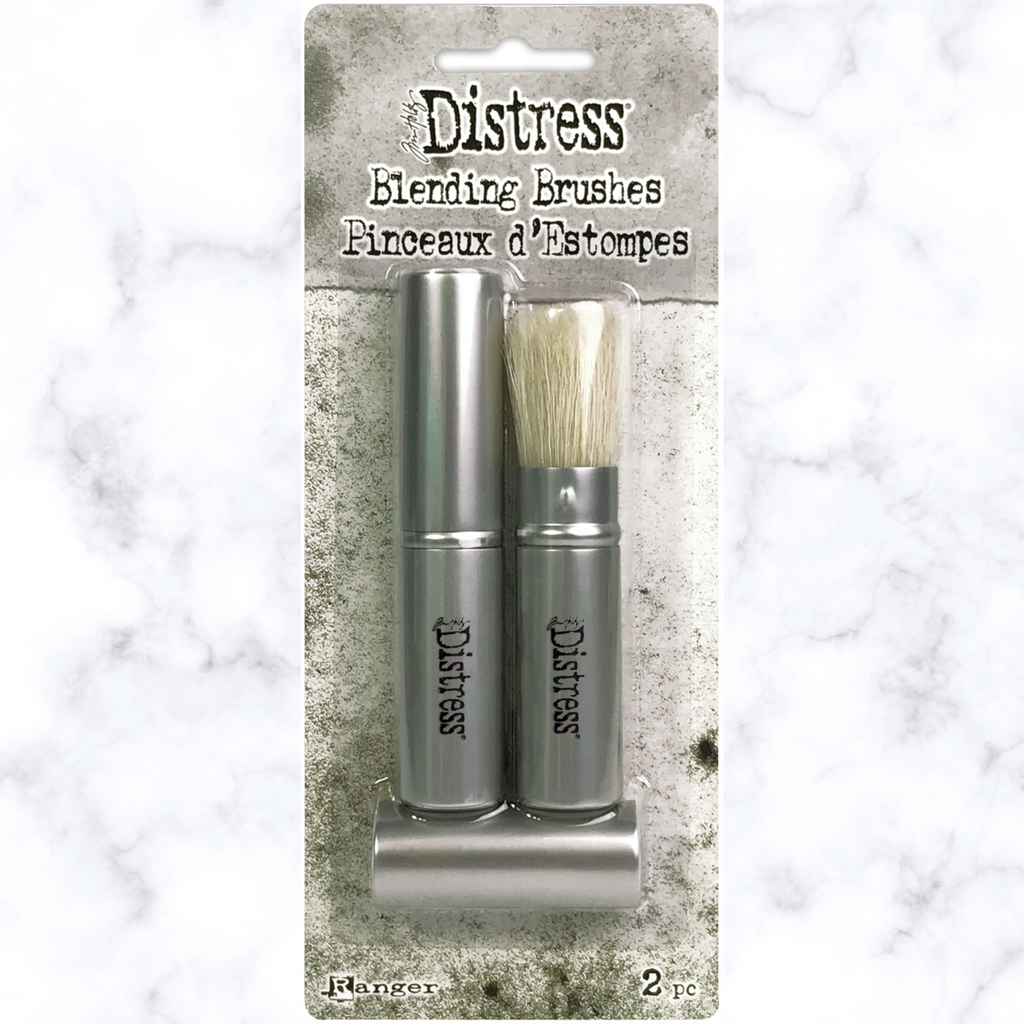 Tim Holtz Ranger Distress Blending Brushes. Ideal for applying Distress Ink and Oxide directly or through stencils. 