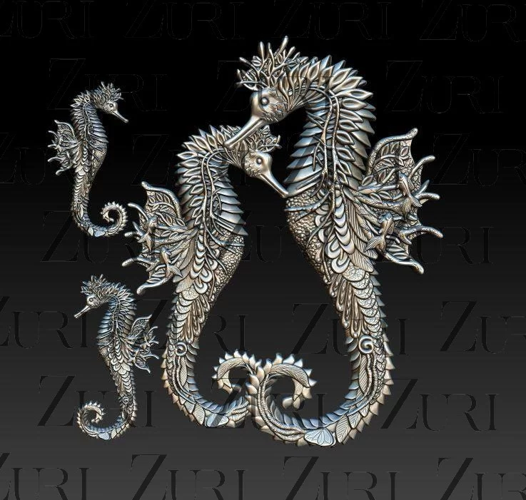 2 large and 2 small seahorses. ZURI silicone Molds, the pinnacle of artistry & innovation, globally recognized for their intricate designs & crafted with food-grade silicone