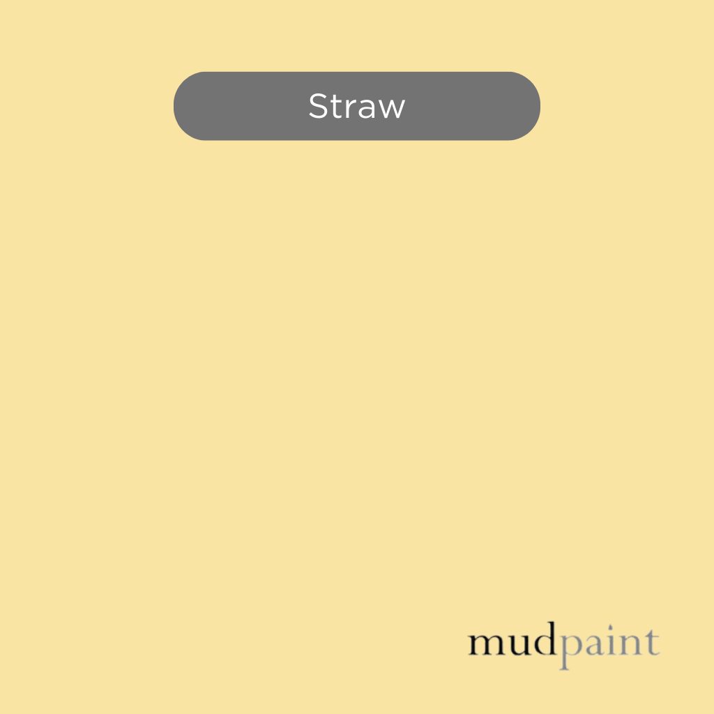 Straw MudPaint. Our clay-based formula ensures a smooth matte finish every time.