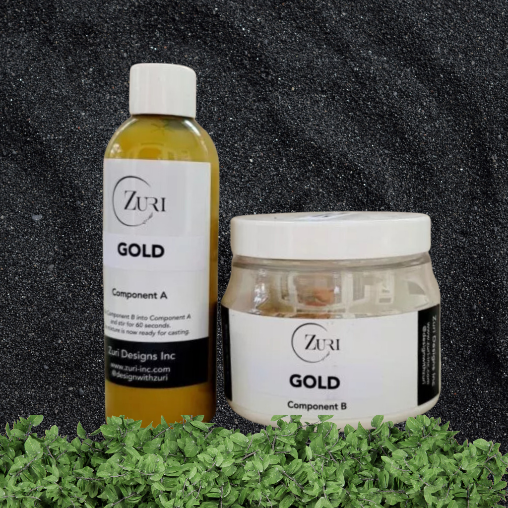 Zuri Acrylic Resin Gold, a solvent-free, water-based formula perfect for intricate moldings