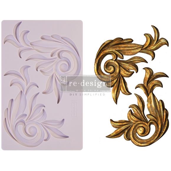 ReDesign with Prima - Decor Mold 5x8 Pattern: Antique Scrolls. Heat resistant and food safe. Breathe new life into your furniture, frames, plaques, boxes, scrapbooks, journals
