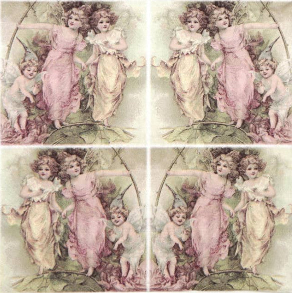 These Decoupage Fairies Decoupage Paper Napkins are exceptional quality. Imported from Europe. Ideal for Decoupage Crafting, DIY craft projects, Scrapbooking, Mixed Media