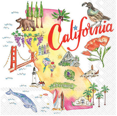 Shop California State Decoupage Napkin for Crafting, Scrapbooking