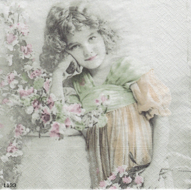 Beautiful Vintage Decoupage Napkin for Crafting, Scrapbooking, Journaling, Mixed Media