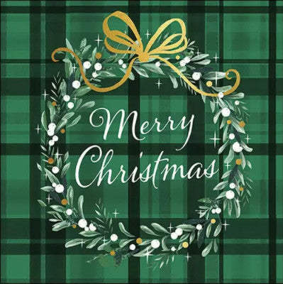 These Christmas Plaid Green Decoupage Paper Napkins are of exceptional quality. Imported from Europe.  3-ply. Ideal for Decoupage Crafting, DIY craft projects, Scrapbooking