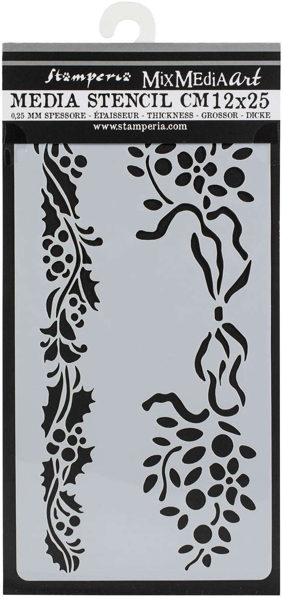 Stamperia Flower Borders plastic Stencil for Craft Projects – Decoupage  Napkins.Com