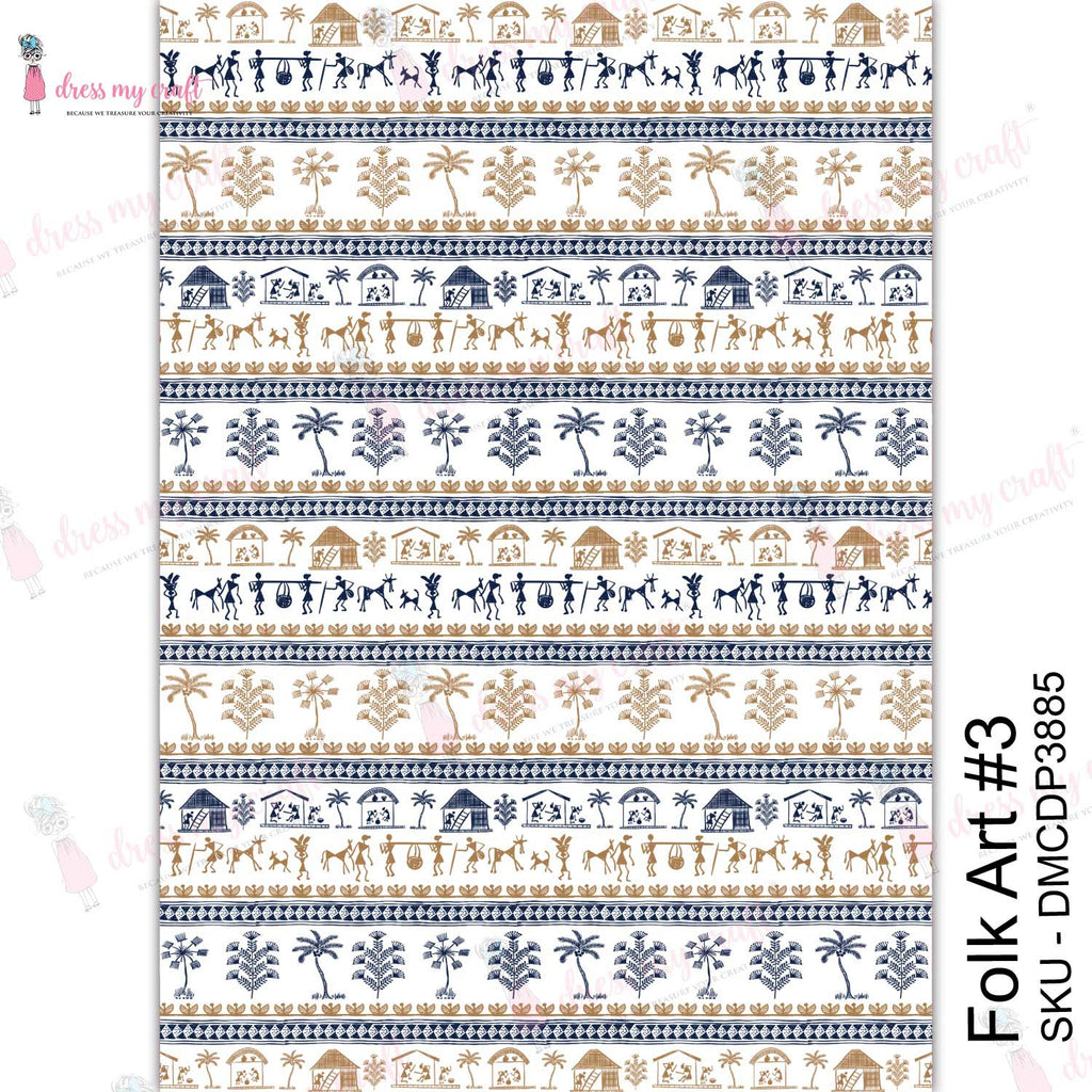 Shop Folk Art Dress My Craft Transfer Me Papers for Craft Projects. Incredibly beautiful. Vibrant and Crisp transfer image. Perfect for Furniture Upcycle, DIY projects, Craft projects, Mixed Media, Decoupage Art and more.
