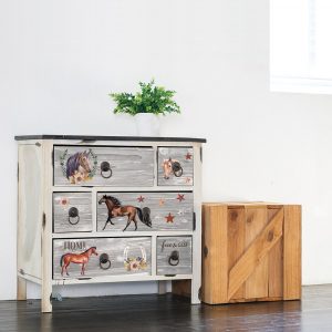ReDesign with Prima Wild Soul Horse Decor Transfers® are easy to use rub-on transfers for Furniture and Mixed Media uses. Simply peel, rub-on and transfer. Enhances look of painted or unpainted wood, glass, mirrors
