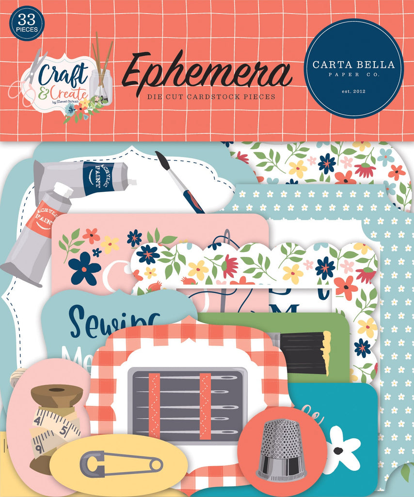 Shop Carta Bella Ephemera Die Cuts. Have fun embellishing your next Scrapbooking, Journaling, Cardmaking or other DIY craft project