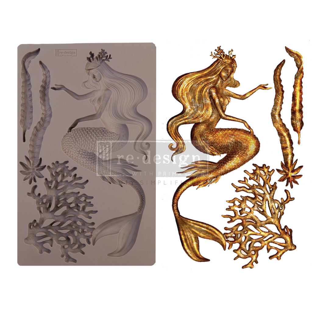 ReDesign with Prima - Decor Mold 5x8 Pattern: Sea Maven. Heat resistant and food safe. Breathe new life into your furniture, frames, plaques, boxes, household decor