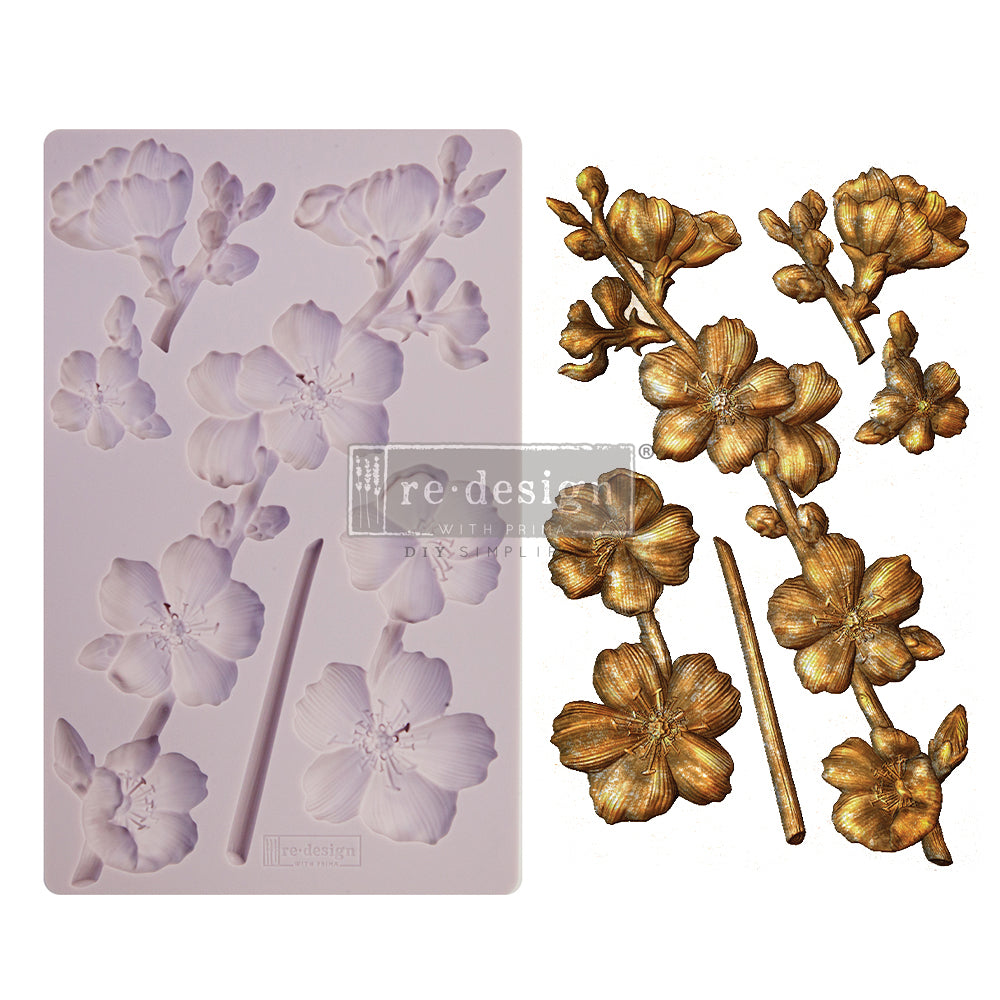 ReDesign with Prima - Decor Mold 5x8 Pattern: Botanical Blossoms. Heat resistant and food safe. Breathe new life into your furniture, frames, plaques, boxes, scrapbooks, journals