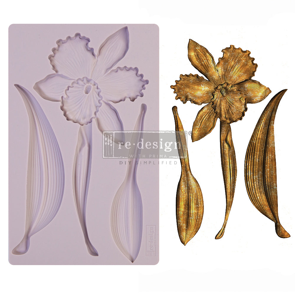 ReDesign with Prima - Decor Mold 5x8 Pattern: Wildflower. Heat resistant and food safe. Breathe new life into your furniture, frames, plaques, boxes, household decor