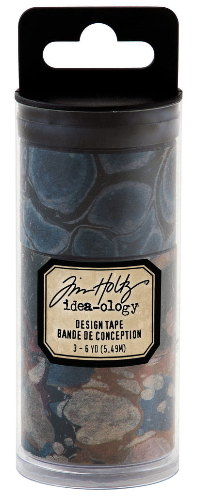 Tim Holtz Idea-Ology Marbled Design Tape can be used for project embellishments and borders. Adhesive backed. Each package contains multiple rolls and designs. Perfect for Decoupage 