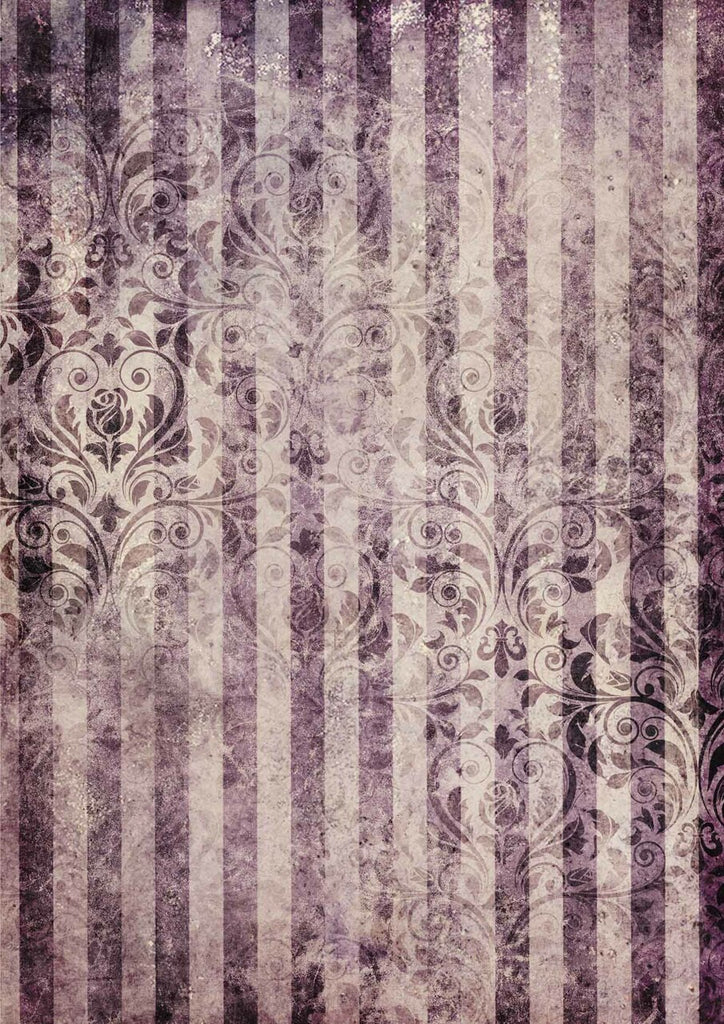 These lavender striped Versailles A3 Rice Papers from Decoupage Queen are manufactured in Italy using Eco-friendly inks. This craft paper is delicate yet durable and perfect for Decoupage Art, Mixed Media
