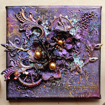 Electric Violet Metallique Wax by Finnabair for Mixed Media Art, Furniture upcycle and Decoupage