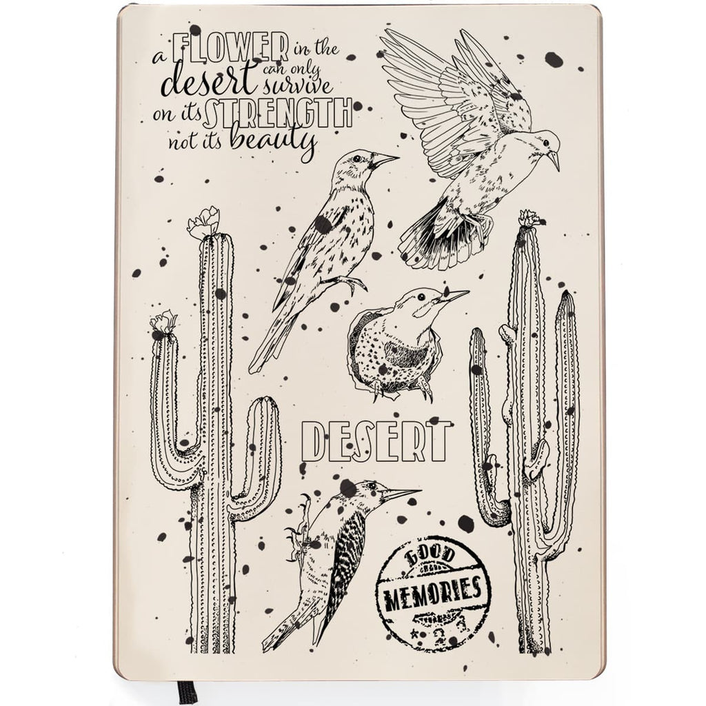 Shop Saguaros Desert Birds and Cactus Ciao Bella clear high quality Photopolymer Stamps