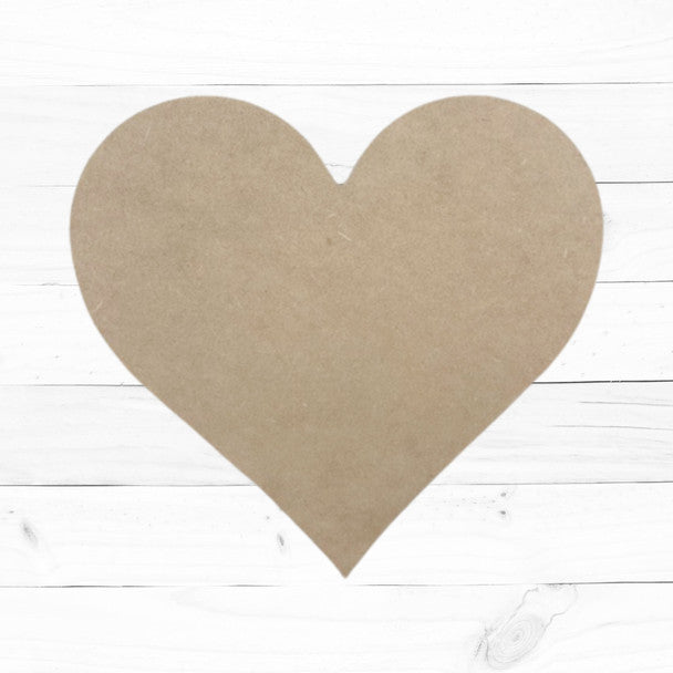 Heart - Wood Shape 10" Find top quality MDF wood craft cut outs for decoupage. Wooden shapes make great home décor projects