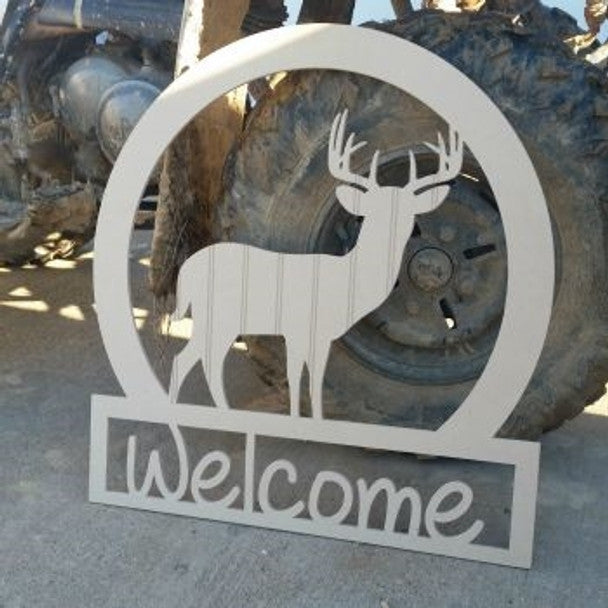 Deer Sportsman Beadboard - Wood Shape 12" Find top quality MDF wood craft cut outs for decoupage. Wooden shapes make great home décor projects,