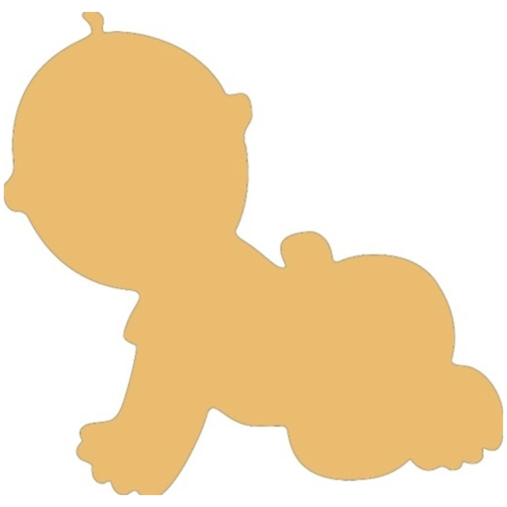 Baby - Wood Shape 12" Find top quality MDF wood craft cut outs for decoupage. Wooden shapes make great home décor projects