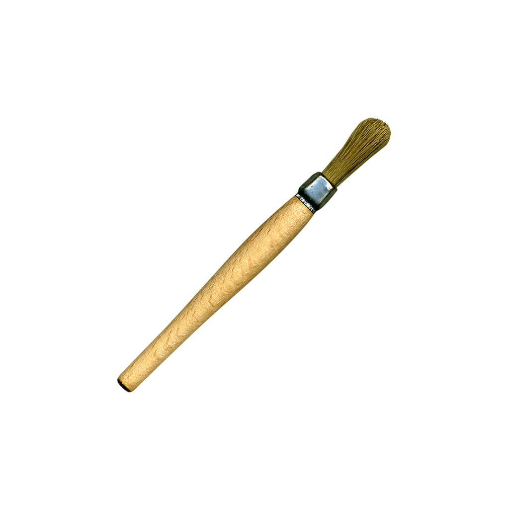 a light wood brush with rounded bristles polyvine stencil brush 