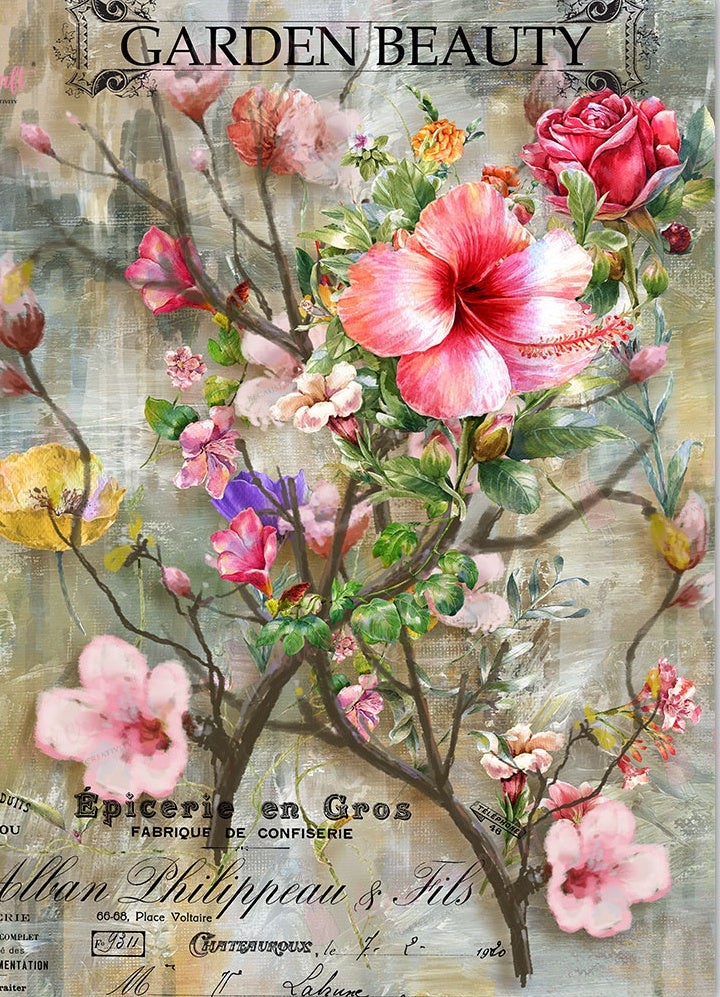 Afternoon tea garden decoupage napkins – Decoupage Paper Online Shop