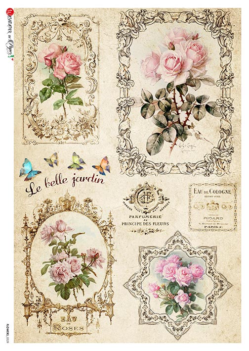 Italian Rice Paper | Decoupage with Paper Designs Italy – Decoupage ...