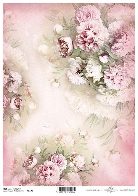 Green floral decoupage paper napkins – Decoupage Paper Online Shop