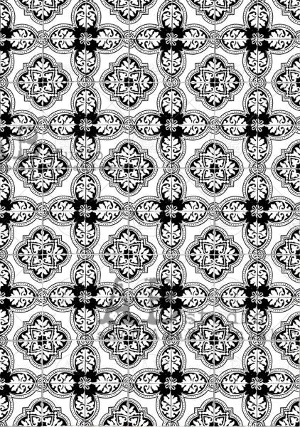 black and white patterns AB Studio Rice Papers
