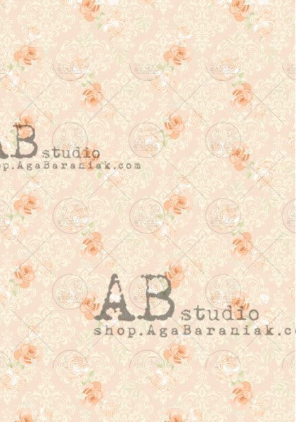 pink flowers on pink AB Studio Rice Papers