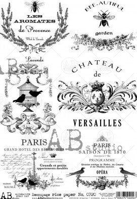 French lables AB Studio Rice Papers