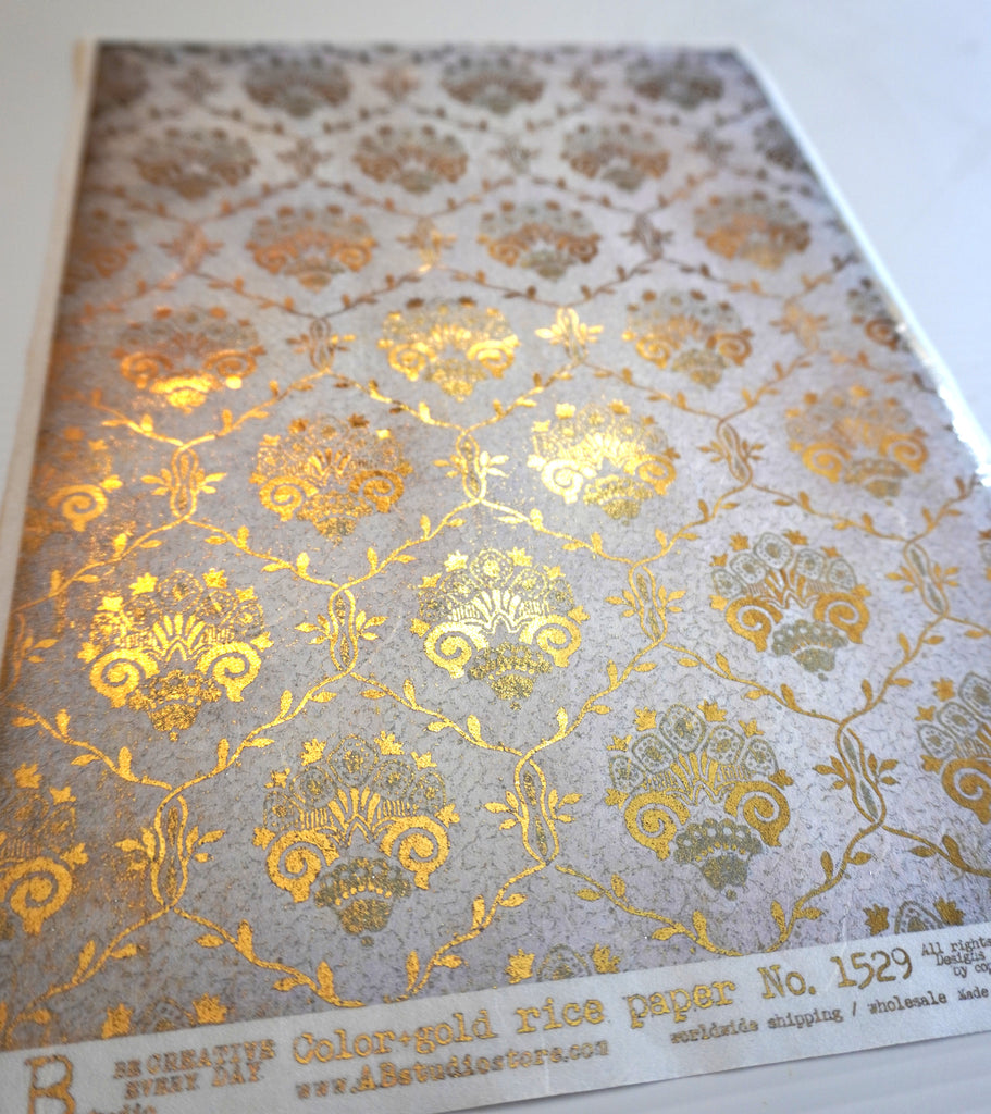 gilded emblems AB Studio Rice Papers