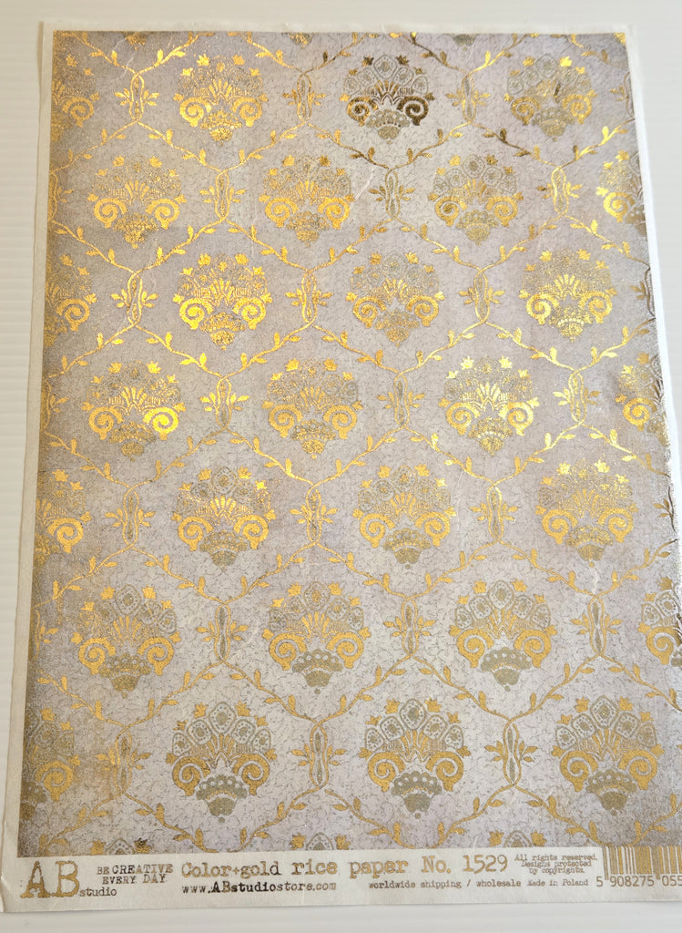 gilded emblems AB Studio Rice Papers