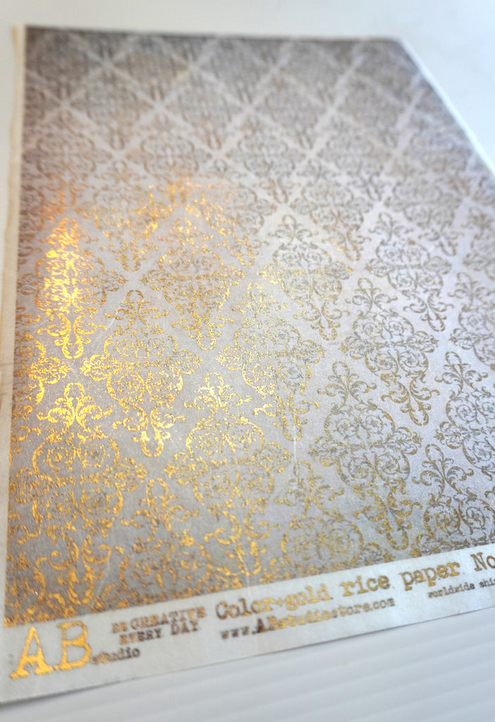 gilded flourishes AB Studio Rice Papers