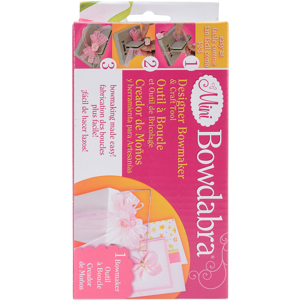 Bowdabra Mini Bow Maker and Craft Tool,  easy-to-use bow maker that lets beginners create attractive and attention getting mini bows.