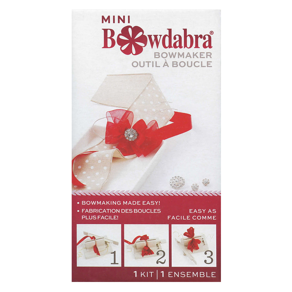 Bowdabra Mini Bow Maker and Craft Tool,  easy-to-use bow maker that lets beginners create attractive and attention getting mini bows.