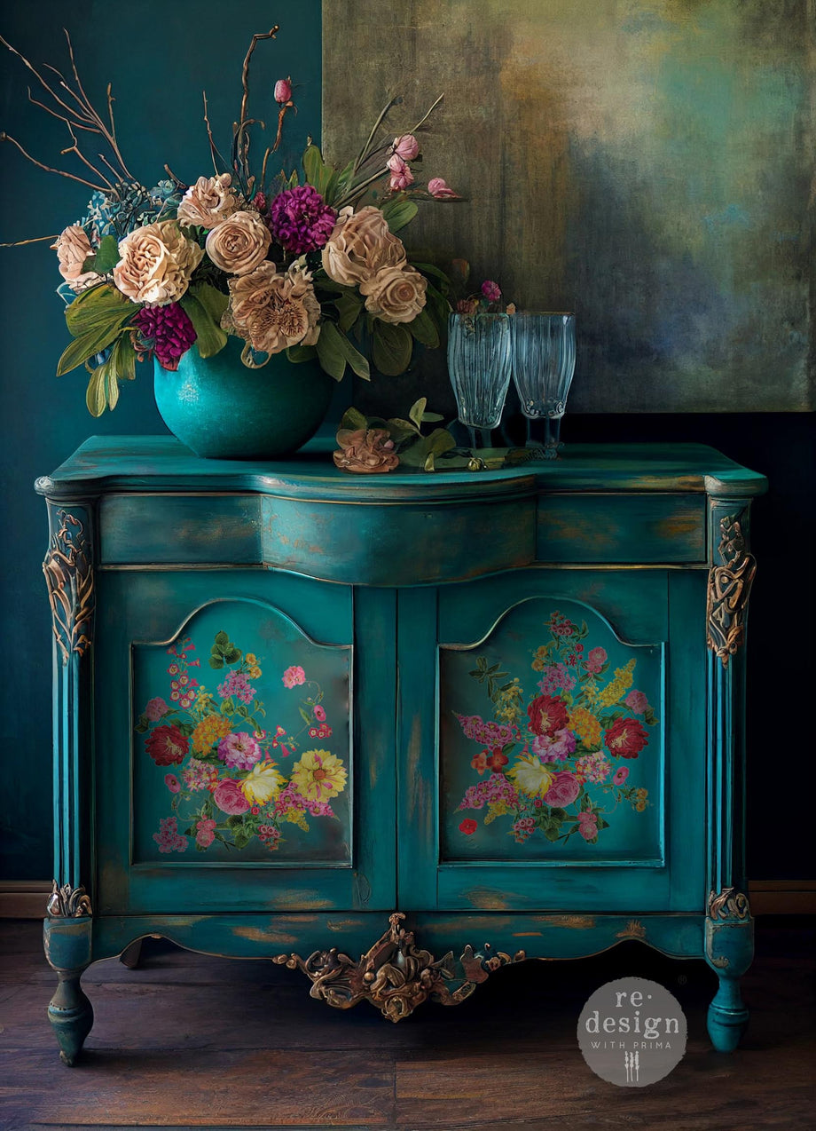 Floral Transfers For Furniture