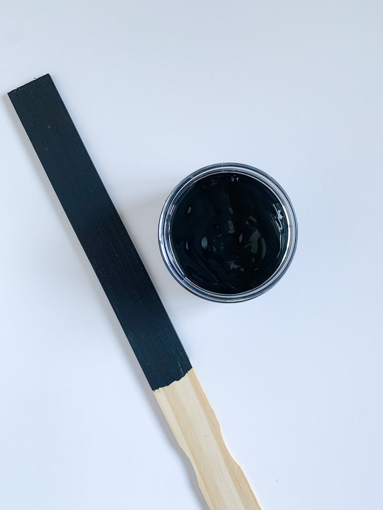 Just Black MudPaint. Our clay-based formula ensures a smooth matte finish every time