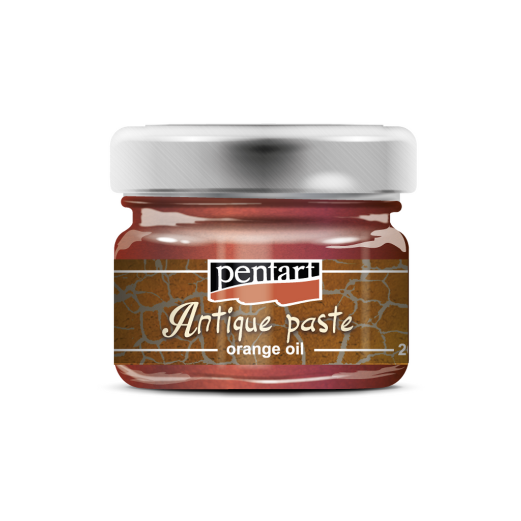 Copper Pentart Antique Paste, ideal for enhancing crafts with a vintage flair. Easy to apply, it fills cracks for a timeless, aged look