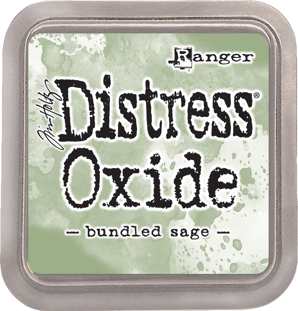Green Bundled Sage. Tim Holtz Distress Oxides Ink Pad. Its water-reactive pigment fusion produces captivating oxidized effects when sprayed.