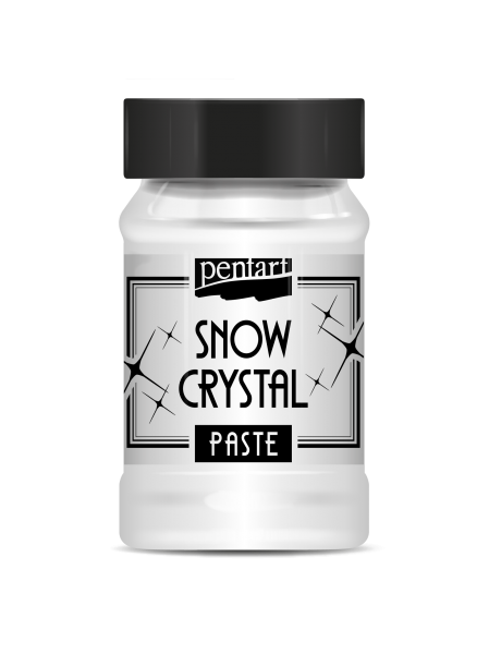 Pentart Snow Crystal Paste (100 ml) is a versatile, water-based glitter paste perfect for various crafts. 