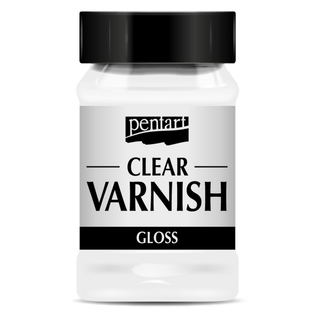 Bottle of Pentart Clear Varnish in Gloss Finish.