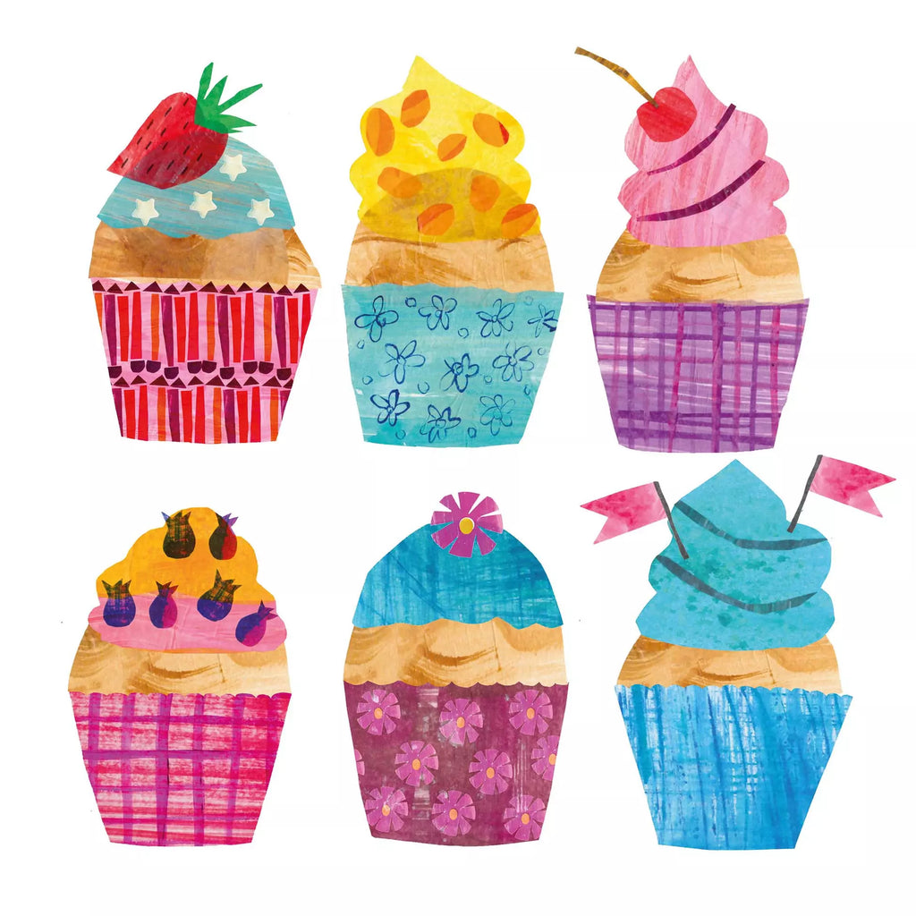 colorful cupcakes with pastel colors Decoupage Craft Paper Napkin for Mixed Media, Scrapbooking