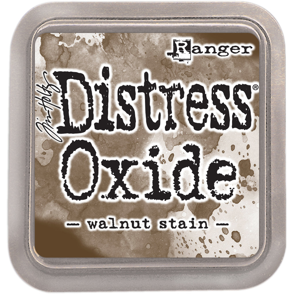 Brown Walnut Stain. Tim Holtz Distress Oxides Ink Pad. Its water-reactive pigment fusion produces captivating oxidized effects when sprayed.