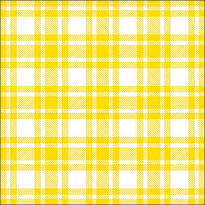 Yellow checkered patterned Decoupage Napkins